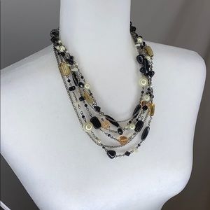 Lia Sophia multilayer statement necklace